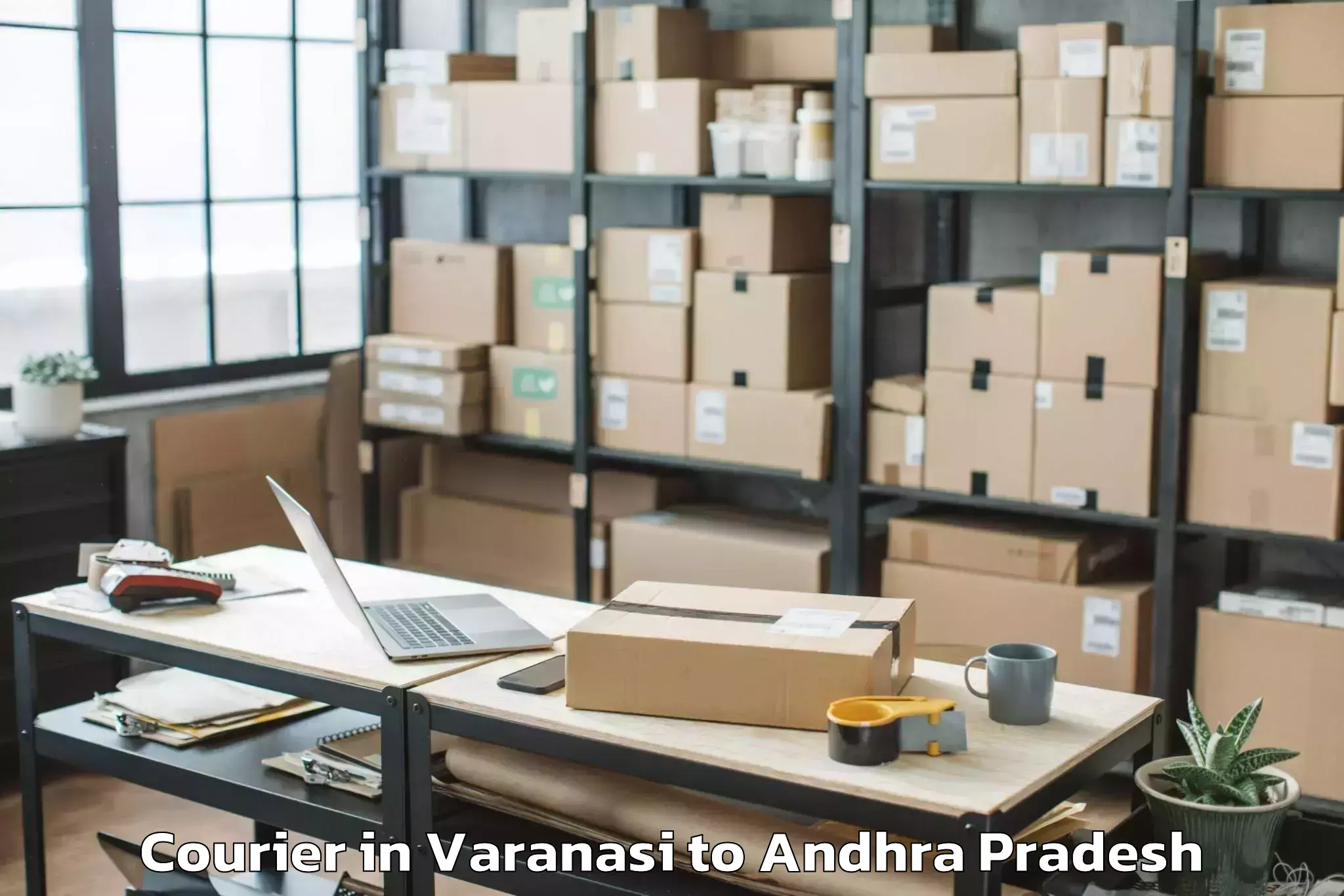 Quality Varanasi to Vajrapukothuru Courier